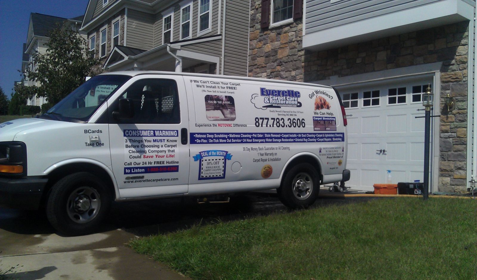 Everette Carpet Cleaning Van | Fairfax & Fredericksburg VA